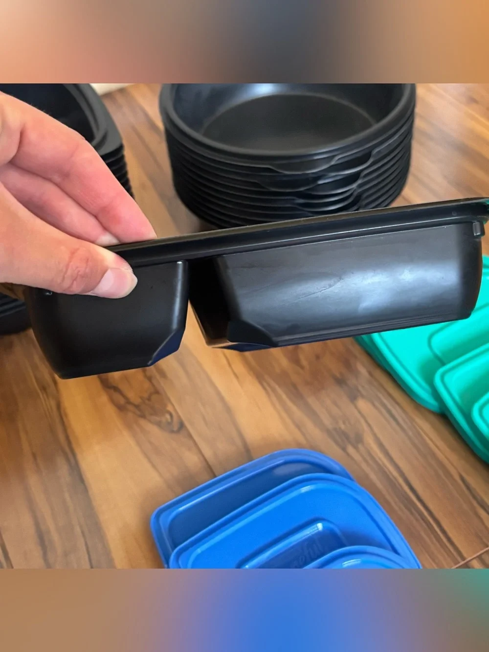 Assorted Plastic Food Storage Meal Prep Container with Lids - Multi-Color
